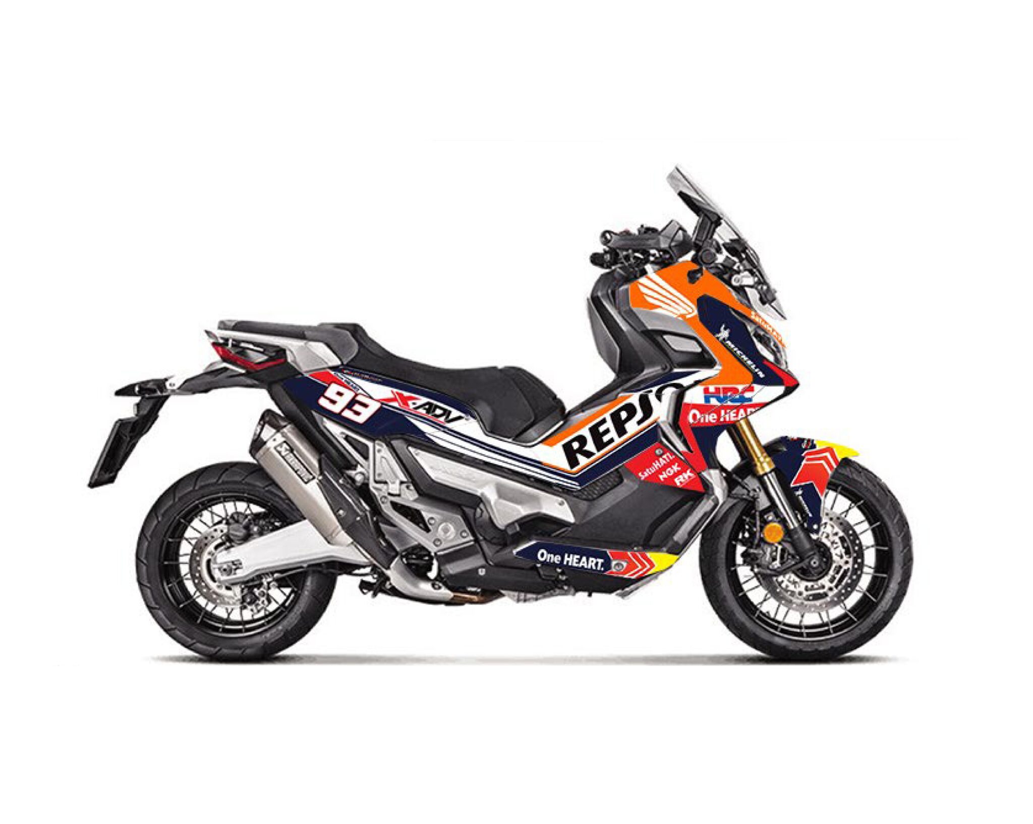 Uniracing Dekorations-Kit Für Honda X-ADV 2017–2020 | X-Adventure Sport Aufkleber-Set